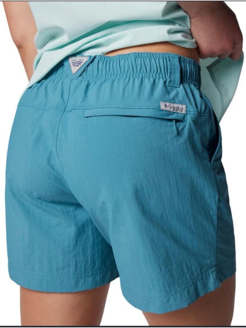 Columbia Turquoise Athletic Quick-Dry Shorts